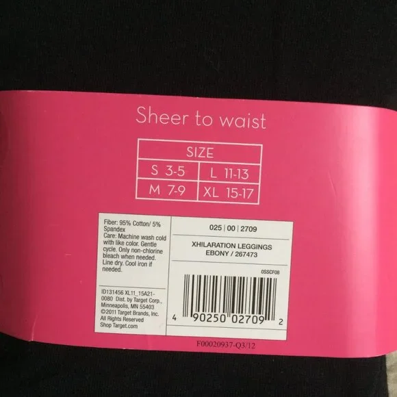 Xhilaration Leggings - Black - XL NWOT - Picture 3 of 6